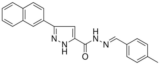 5-NAPHTHALEN-2-YL-2H-PYRAZOLE-3-CARBOXYLIC ACID (4-METHYL-BENZYLIDENE)-HYDRAZIDE