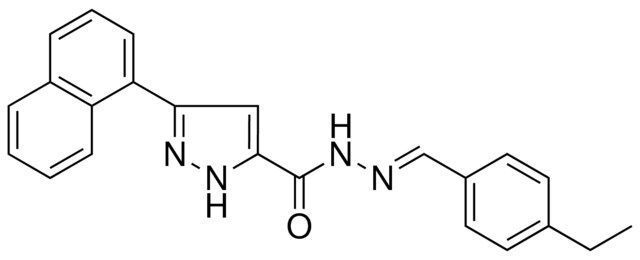 5-NAPHTHALEN-1-YL-2H-PYRAZOLE-3-CARBOXYLIC ACID (4-ETHYL-BENZYLIDENE)-HYDRAZIDE