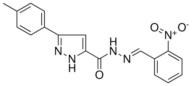 5-P-TOLYL-2H-PYRAZOLE-3-CARBOXYLIC ACID (2-NITRO-BENZYLIDENE)-HYDRAZIDE