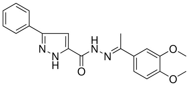 5-PH-2H-PYRAZOLE-3-CARBOXYLIC ACID (1-(3,4-DIMETHOXY-PH)-ETHYLIDENE)-HYDRAZIDE