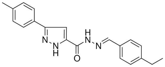 5-P-TOLYL-2H-PYRAZOLE-3-CARBOXYLIC ACID (4-ETHYL-BENZYLIDENE)-HYDRAZIDE