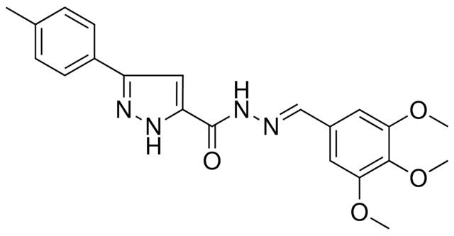 5-P-TOLYL-2H-PYRAZOLE-3-CARBOXYLIC ACID (3,4,5-TRIMETHOXY-BENZYLIDENE)-HYDRAZIDE