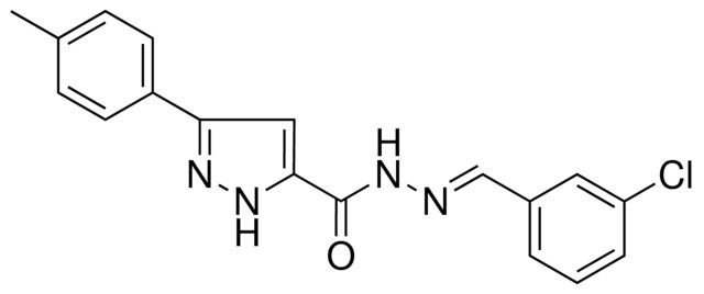 5-P-TOLYL-2H-PYRAZOLE-3-CARBOXYLIC ACID (3-CHLORO-BENZYLIDENE)-HYDRAZIDE