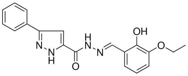 5-PH-2H-PYRAZOLE-3-CARBOXYLIC ACID (3-ETHOXY-2-HYDROXY-BENZYLIDENE)-HYDRAZIDE