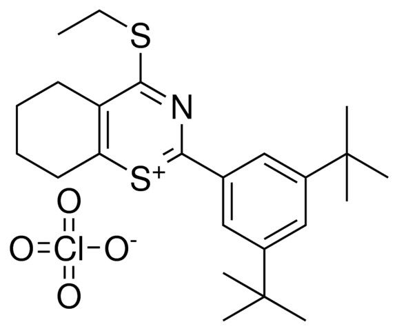 2-(3,5-DI-TERT-BU-PH)-4-ET-SULFANYL-4H-BENZO(E)(1,3)THIAZIN-1-YLIUM, PERCHLORATE