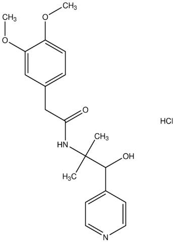 2-(3,4-dimethoxyphenyl)-N-[2-hydroxy-1,1-dimethyl-2-(4-pyridinyl)ethyl]acetamide hydrochloride