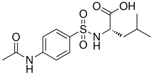 2-(4-ACETYLAMINO-BENZENESULFONYLAMINO)-4-METHYL-PENTANOIC ACID