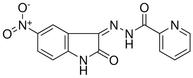 PYRIDINE-2-CARBOXYLIC ACID (5-NITRO-2-OXO-1,2-DIHYDRO-INDOL-3-YLIDENE)-HYDRAZIDE