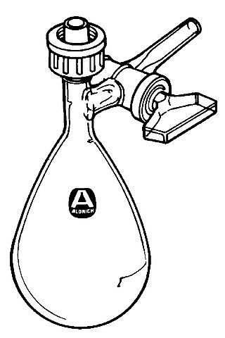 Reaction flask with glass stopcock on side-arm