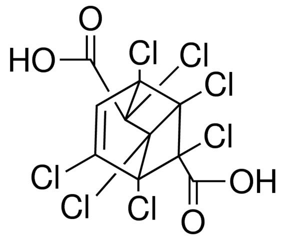 1,2,3,4,6,7,8-HEPTACHLORO-TRICYCLO(4.2.0.0(3,8))OCT-4-ENE-2,7-DICARBOXYLIC ACID