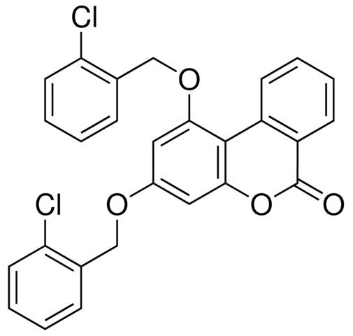 1,3-BIS-(2-CHLORO-BENZYLOXY)-BENZO(C)CHROMEN-6-ONE