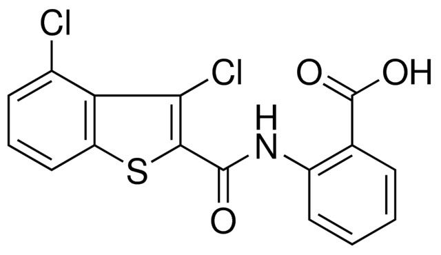 2-(((3,4-DICHLORO-1-BENZOTHIEN-2-YL)CARBONYL)AMINO)BENZOIC ACID