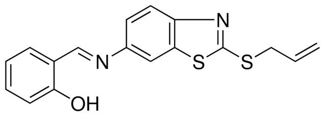 2-((2-ALLYLSULFANYL-BENZOTHIAZOL-6-YLIMINO)-METHYL)-PHENOL