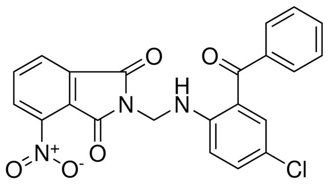 2-((2-BENZOYL-4-CHLORO-PHENYLAMINO)-METHYL)-4-NITRO-ISOINDOLE-1,3-DIONE