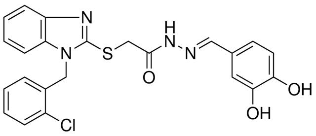 2-{[1-(2-CHLOROBENZYL)-1H-BENZIMIDAZOL-2-YL]SULFANYL}-N'-[(E)-(3,4-DIHYDROXYPHENYL)METHYLIDENE]ACETOHYDRAZIDE