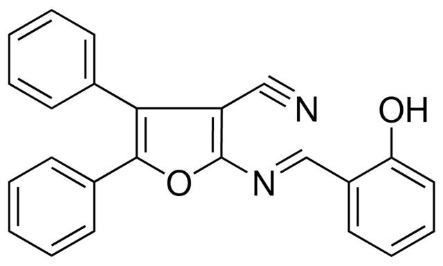 2-((2-HYDROXY-BENZYLIDENE)-AMINO)-4,5-DIPHENYL-FURAN-3-CARBONITRILE