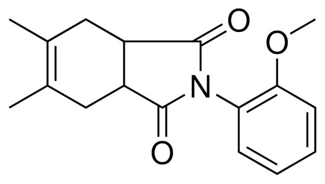 2-(2-METHOXY-PHENYL)-5,6-DIMETHYL-3A,4,7,7A-TETRAHYDRO-ISOINDOLE-1,3-DIONE