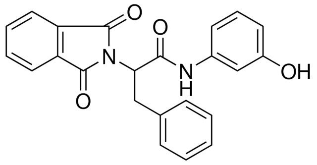 2-(1,3-DIOXO-1,3-2H-ISOINDOL-2-YL)-N-(3-HYDROXY-PHENYL)-3-PHENYL-PROPIONAMIDE