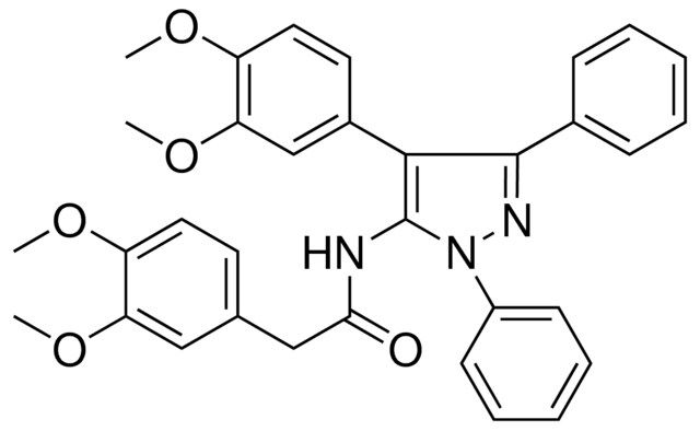 2-(3,4-DI-MEO-PH)-N-(4-(3,4-DI-MEO-PH)-1,3-DIPHENYL-1H-PYRAZOL-5-YL)ACETAMIDE