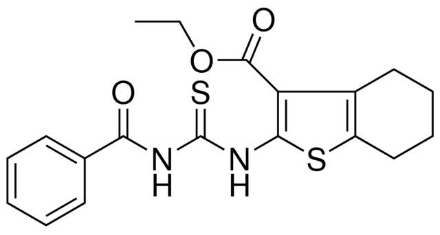 2-(3-BENZOYL-THIOUREIDO)-4H-BENZO(B)THIOPHENE-3-CARBOXYLIC ACID ETHYL ESTER