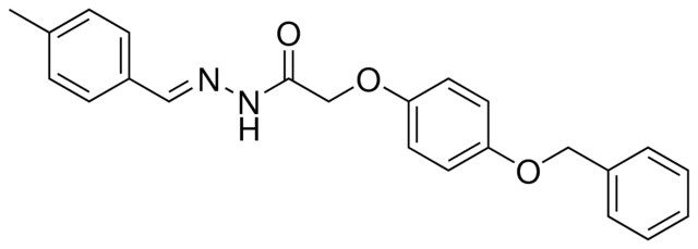 2-(4-(BENZYLOXY)PHENOXY)-N'-(4-METHYLBENZYLIDENE)ACETOHYDRAZIDE