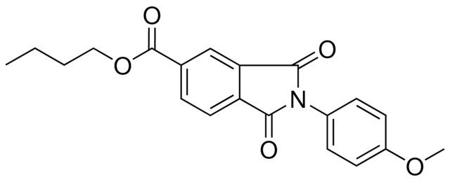 2-(4-MEO-PH)-1,3-DIOXO-2,3-DIHYDRO-1H-ISOINDOLE-5-CARBOXYLIC ACID BUTYL ESTER