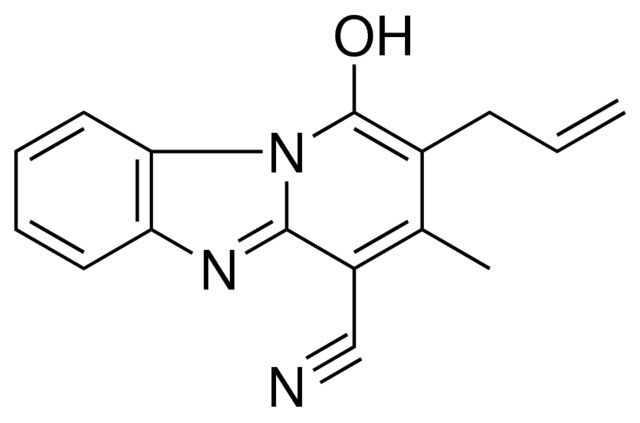 2-ALLYL-1-HYDROXY-3-METHYLPYRIDO(1,2-A)BENZIMIDAZOLE-4-CARBONITRILE