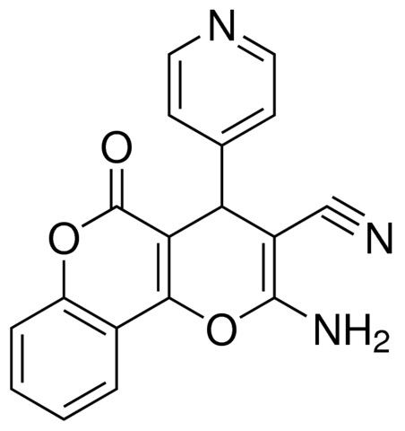 2-AMINO-5-OXO-4-PYRIDIN-4-YL-4H,5H-PYRANO[3,2-C]CHROMENE-3-CARBONITRILE