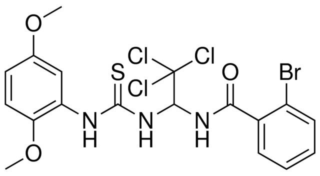 2-BR-N-(2,2,2-TRICHLORO-1-(3-(2,5-DIMETHOXY-PHENYL)-THIOUREIDO)-ETHYL)-BENZAMIDE