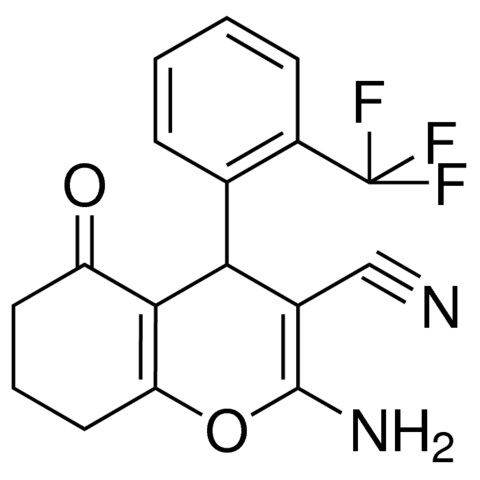 2-AMINO-5-OXO-4-(2-TRIFLUOROMETHYL-PH)-5,6,7,8-4H-4H-CHROMENE-3-CARBONITRILE