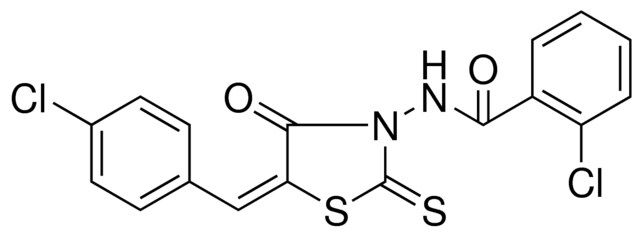 2-CHLORO-N-[5-(4-CHLORO-BENZYLIDENE)-4-OXO-2-THIOXO-THIAZOLIDIN-3-YL]-BENZAMIDE