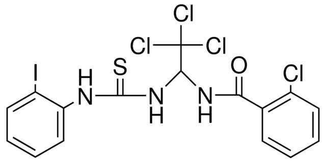 2-CHLORO-N-(2,2,2-TRICHLORO-1-(3-(2-IODO-PHENYL)-THIOUREIDO)-ETHYL)-BENZAMIDE