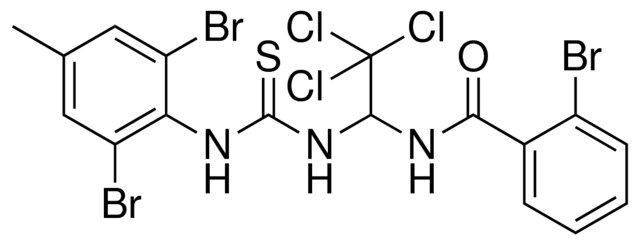 2-BR-N-(2,2,2-TRICHLORO-1-(3-(2,6-DIBROMO-4-ME-PH)-THIOUREIDO)-ETHYL)-BENZAMIDE