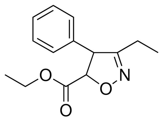 ethyl 3-ethyl-4-phenyl-4,5-dihydro-5-isoxazolecarboxylate